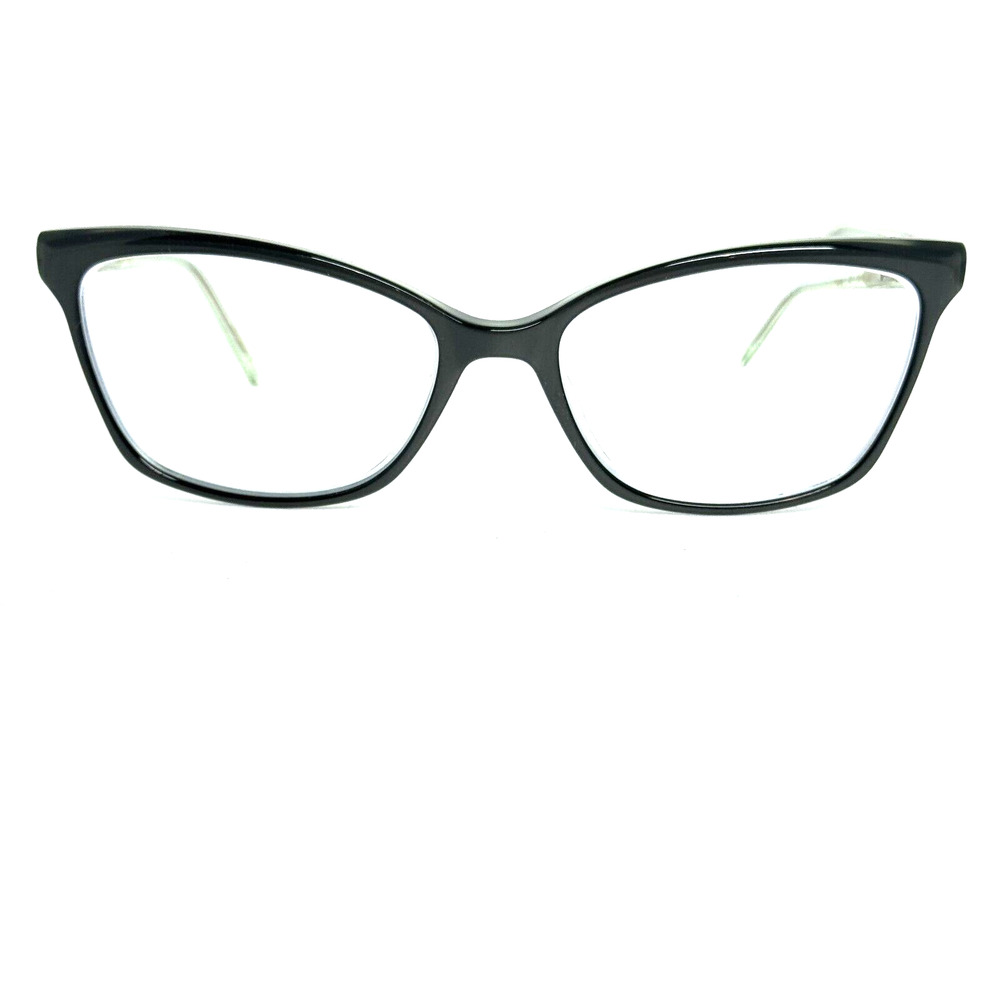 Vera Wang Yolanda Eyeglasses Eye Glasses‎ Suede-Horn Blue Black 53mm H15413